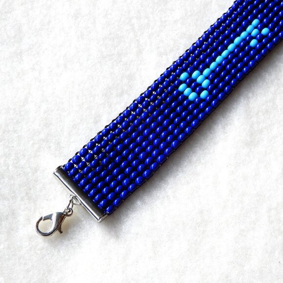 Kappa Kappa Gamma KKG key bead bracelet, handmade, adjustable length - Picture 3 of 4